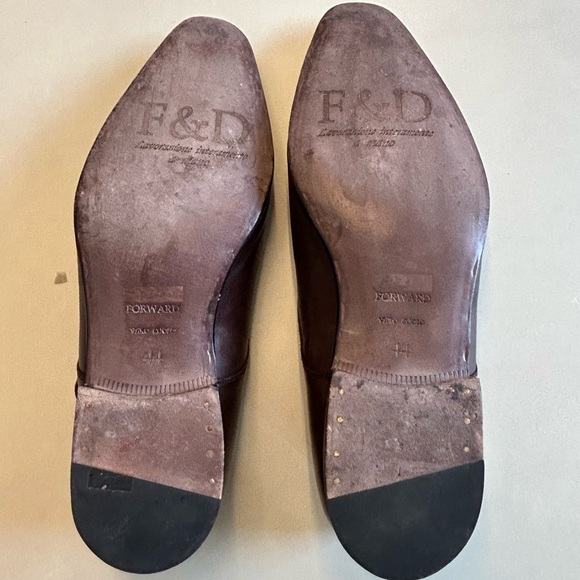 F&D Forward brown leather classic shoe , Size 44 UK , 10.5-11 U.S. - Picture 5 of 10